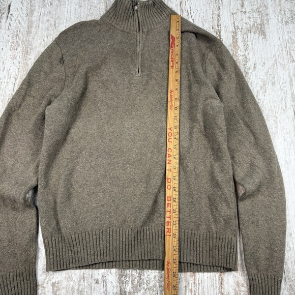 Men's J. Crew Cashmere Blend Sweater 1/4 Zip Sz M Casual Dad - Picture 8 of 10